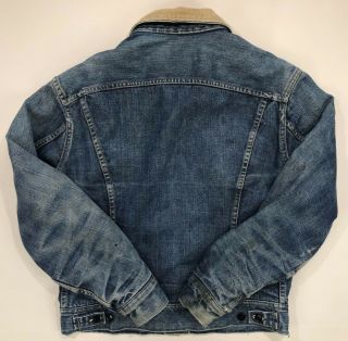 VTG 60s Lee Storm Rider Denim Jacket Blanket Lined Size 38 Small Union Made USA 2