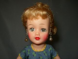 Vintage 1959 Golden Blonde 10 1/2” Revlon Doll In Dress