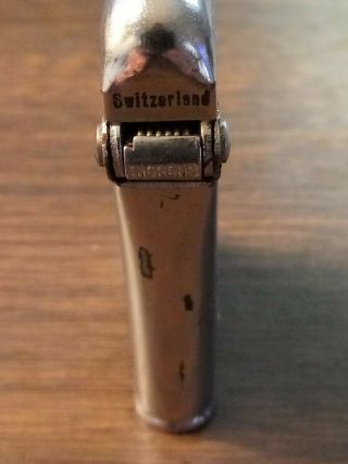 Vintage Thorens double claw pocket lighter - basket weave for restoration 4