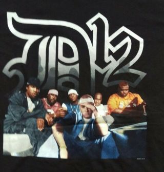Vintage 2001 D12 Eminem Proof Tee Shirt Medium Rap Hip Hop