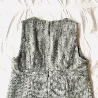 Vintage 1960s Abercrombie & Fitch A&F gray wool dress pencil a - line XS 4