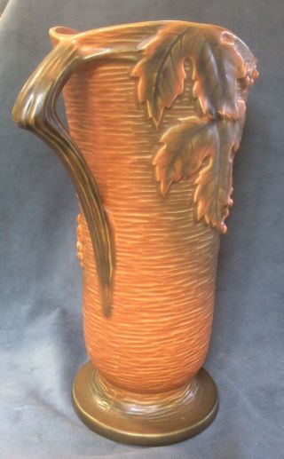 Vintage Roseville Pottery Bushberry Russet Vase 38 - 12 2