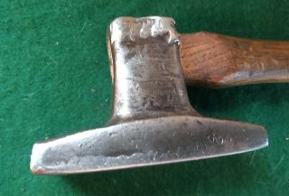 Vintage Flatter Hammer Blacksmith anvil tool (2 lbs.  12 oz.  W/handle) 5