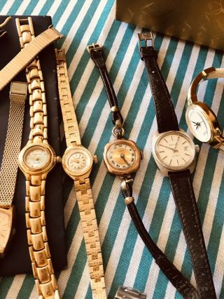 JOBLOT OF VINTAGE OLD WATCHES.  STEAMPUNK.  26 Watches - CHANEL Goldplate 6