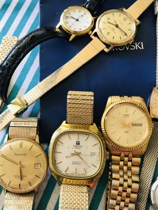 JOBLOT OF VINTAGE OLD WATCHES.  STEAMPUNK.  26 Watches - CHANEL Goldplate 7