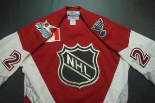 Rare VTG CCM Al MacInnis 1999 All Star Game Authentic Fight Strap Jersey 90s 48 7