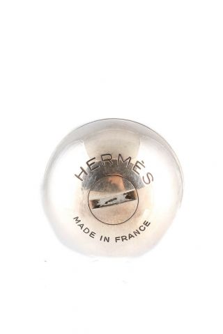 Hermes Vintage Sterling Silver Teardrop Weighted Wobble Ink Pen 2