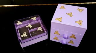 Vintage Sanrio Bears Matching Jewelry Storage Box Set Hello Kitty Co.