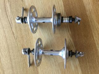 Campagnolo Record High Flange Hubset With Skewers - 36 Hole - Vintage