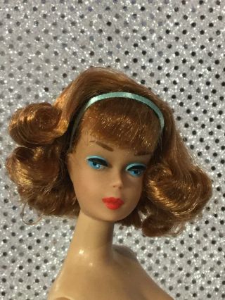 Vintage American Girl Barbie Doll Titian Side Part Restored Rerooted