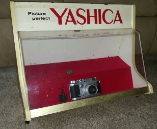 YASHICA camera store Counter Top Display Point Of vintage retail polaroid 3