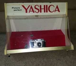 YASHICA camera store Counter Top Display Point Of vintage retail polaroid 5