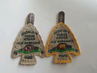 2 Vintage Boy Scout Philmont Arrowhead Patches 1 50th Anniversary STAFF 2