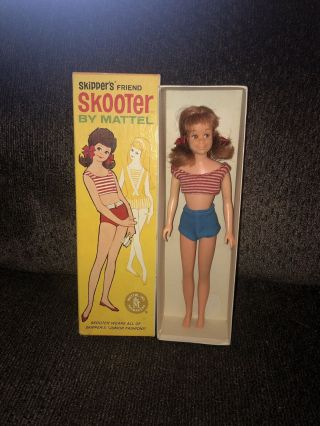 Vintage Scooter Doll (barbie) Mattel W/ Box Titian