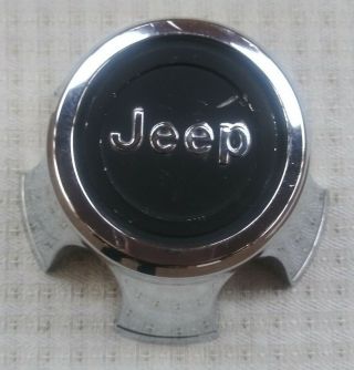 1976 - 89 Amc Jeep Cj5 Cj7 Cj8 J10 Chrome Wheel Center - Cap Vintage Rare 1813050