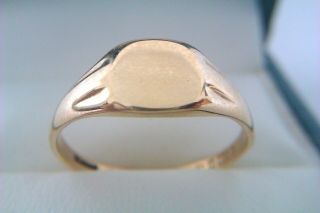 Stunning Vintage 9ct Gold Mens Signet Ring Henry Griffith & Sons Ltd 1930