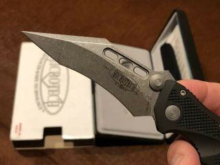 Microtech Vector - A Black Out Knife Old School Rare