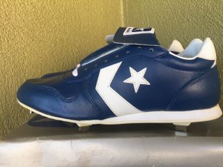 Vintage Converse Pennant Race Synthetic Mlb Baseball Cleats Sz.  11 Collectible