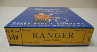 Vintage Ozark Pencil Co.  RANGER No.  1 LEAD PENCILS Half Gross 2