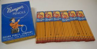 Vintage Ozark Pencil Co.  RANGER No.  1 LEAD PENCILS Half Gross 4
