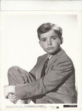 Scotty Beckett Serious In Suit It Happened In Flatbush Vintage Photo