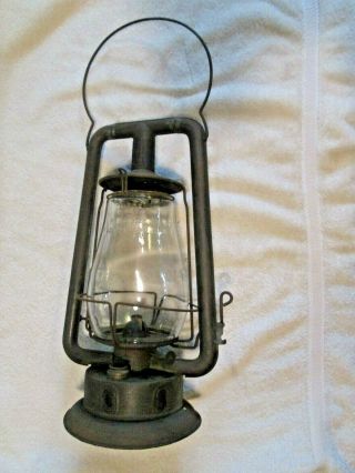 Rare Vintage Ham ' s no.  0 glass fount Lantern 2