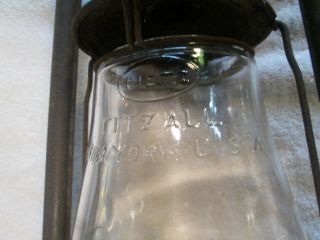 Rare Vintage Ham ' s no.  0 glass fount Lantern 3