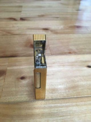 vintage dunhill rollagas lighter swiss Made gold 5
