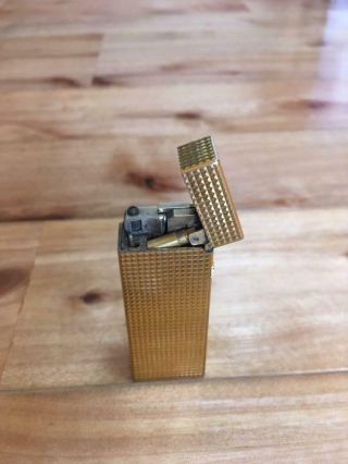 vintage dunhill rollagas lighter swiss Made gold 6