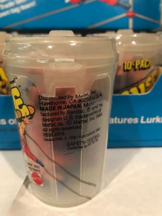 Vintage 1985 Muscle Men 10 Pack Trash Can From Fresh Case 2