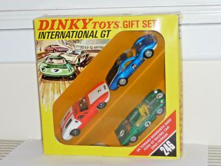 Dinky Toys Gift Set No.  246 International De Tomaso Ford Gt Ferrari Mib Rare Set