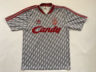 Vintage Liverpool Football Adidas Away Shirt 1989 Maglia Calico Candy Rush
