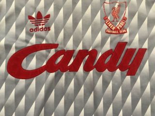 Vintage Liverpool Football Adidas Away Shirt 1989 maglia calico Candy Rush 5
