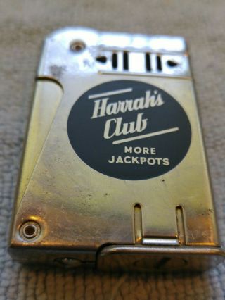 Vintage Imco Solo Deluxe Model Harrahs Club Advertising Lighter