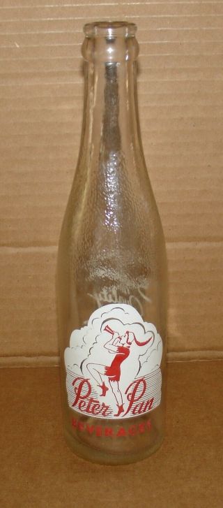 Vintage Peter Pan Soda Bottle Huntington Park California
