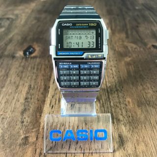 Vintage 1996 Casio Dbc - 1500 Data Bank 150 Digital Calculator Watch Module 1477