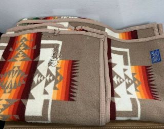 Vintage Pendleton Chief Joseph Blanket Made In Usa 64 X 80