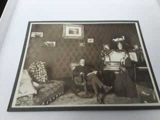 Vintage Photograph - - Portrait Of A Couple Living In Mexico City (late 1800 