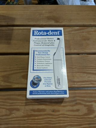 Vintage Rota - Dent White Professional Powered Rotary Toothbrush Electric