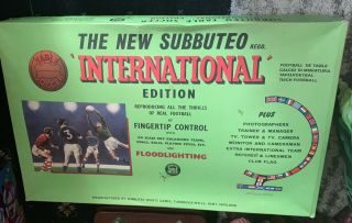 Vintage Subbuteo " The International Edition " Table Football Boxed