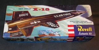 Vintage Revell North American X - 15 Plastic Model Kit