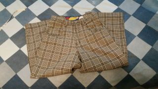 JNCO JEANS Rare Plaid Twin Cannons Orig Vintage Made In USA 2