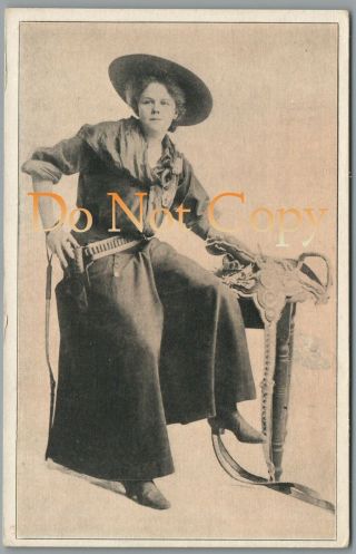 Lucille Mulhall " The Girl Ranger " Cowgirl 101 Ranch Vintage Printed Postcard