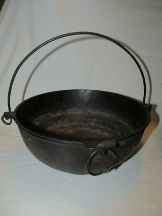 Vintage Griswold Cast Iron Cookware Large Pot No.  3,  Scotch 2 Bowl,  & No.  8 Lid 3