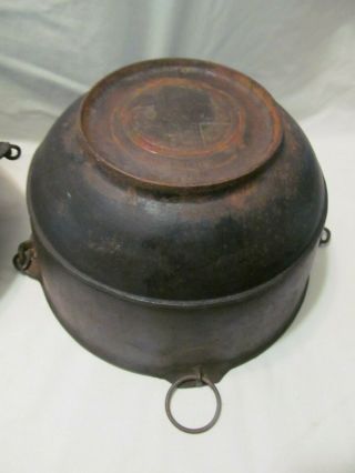 Vintage Griswold Cast Iron Cookware Large Pot No.  3,  Scotch 2 Bowl,  & No.  8 Lid 5