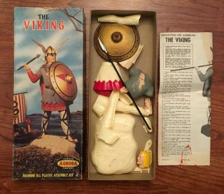 Vintage & Aurora Viking Model Kit w/ Box 1958 K6 - 98 3