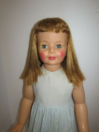 Vintage Doll Ideal PATTI PLAYPAL Blonde Curly Bangs Dress 35” 1959 - 60s 3