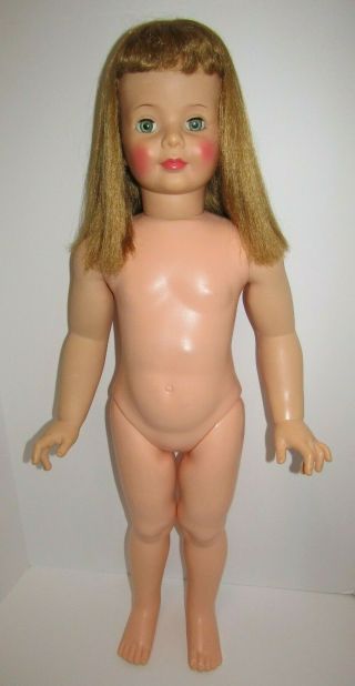 Vintage Doll Ideal PATTI PLAYPAL Blonde Curly Bangs Dress 35” 1959 - 60s 8