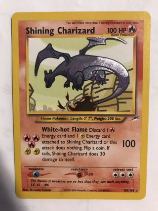 Shining Charizard 107/105 Holo Rare Unlimited Neo Destiny