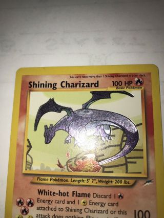 Shining Charizard 107/105 Holo Rare Unlimited Neo Destiny 3
